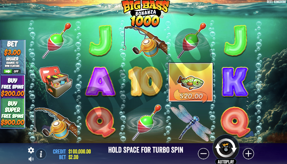 Скриншот Big Bass Bonanza 1000: Экран выигрыша